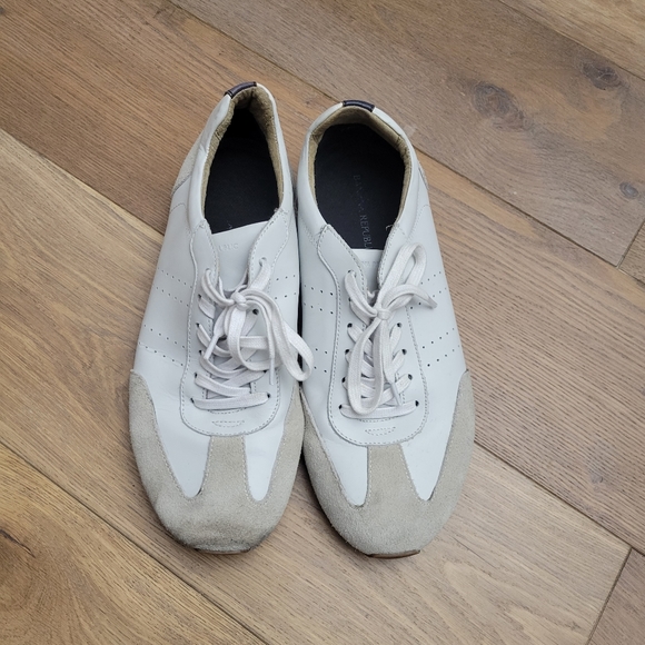 Banana Republic Thane Leather Trainer Sneaker White Leather Sz. 10M - Picture 11 of 16